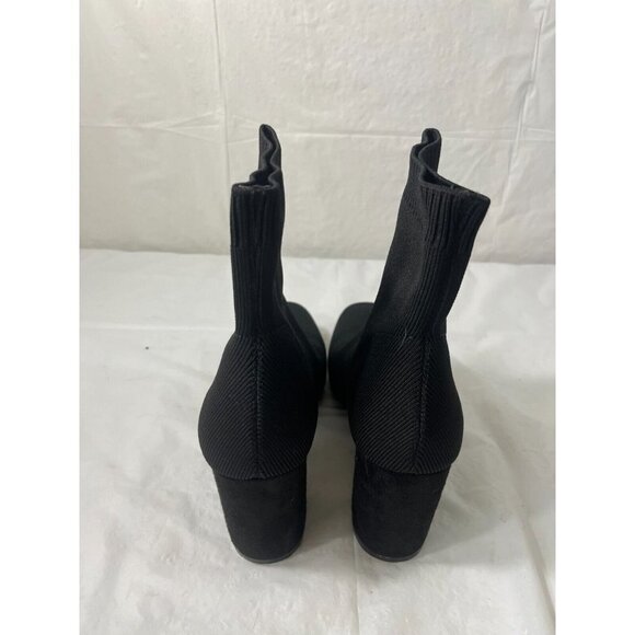 MIA Erika Fly Knit Booties Dress Boots Black - Picture 4 of 14